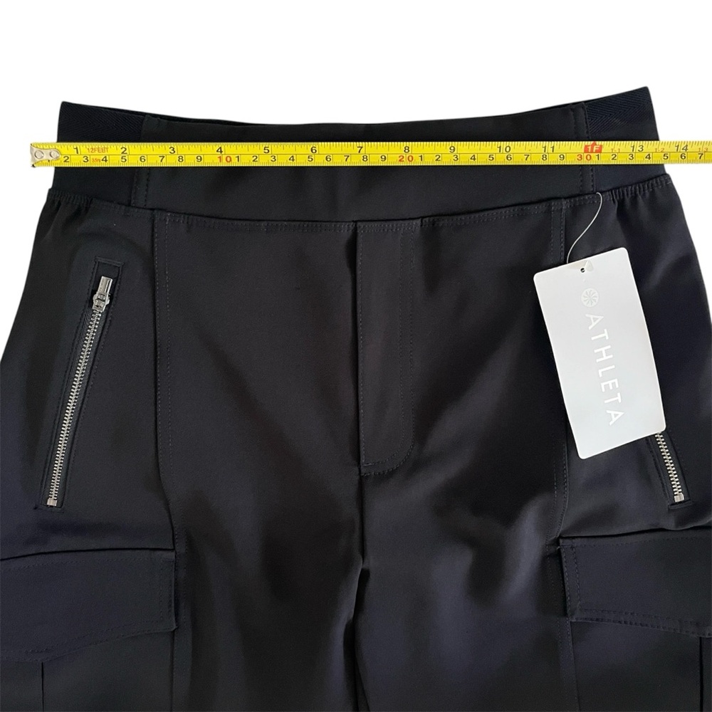 Athleta Endless High Rise Cargo Black Pull-On Pant Quick Dry Breathable Womens 2 - Picture 6 of 12